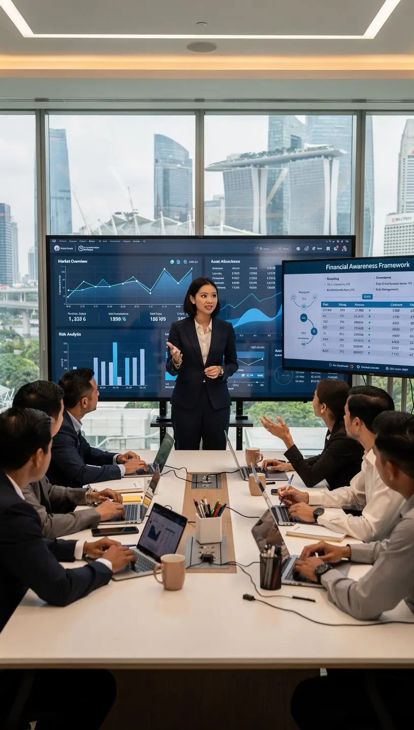 Professional business solutions illustration